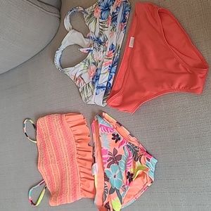 2 Wonder Nation Bikini Sets Girls L (10-12)